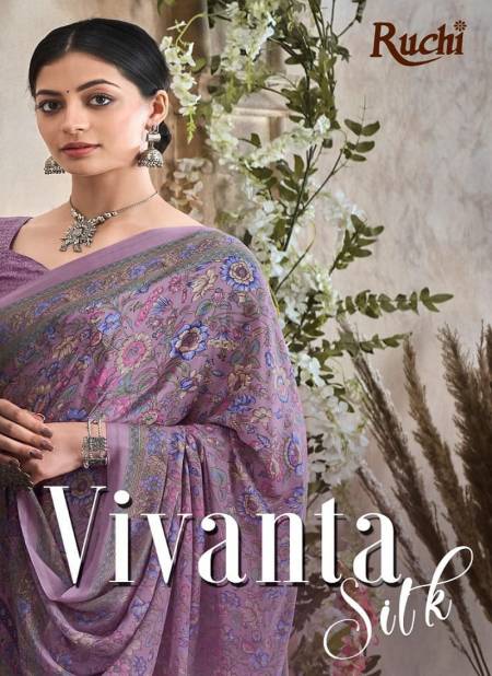 Vivanta Silk 36 By Ruchi Silk Crepe Printed Wholesale Sarees In India